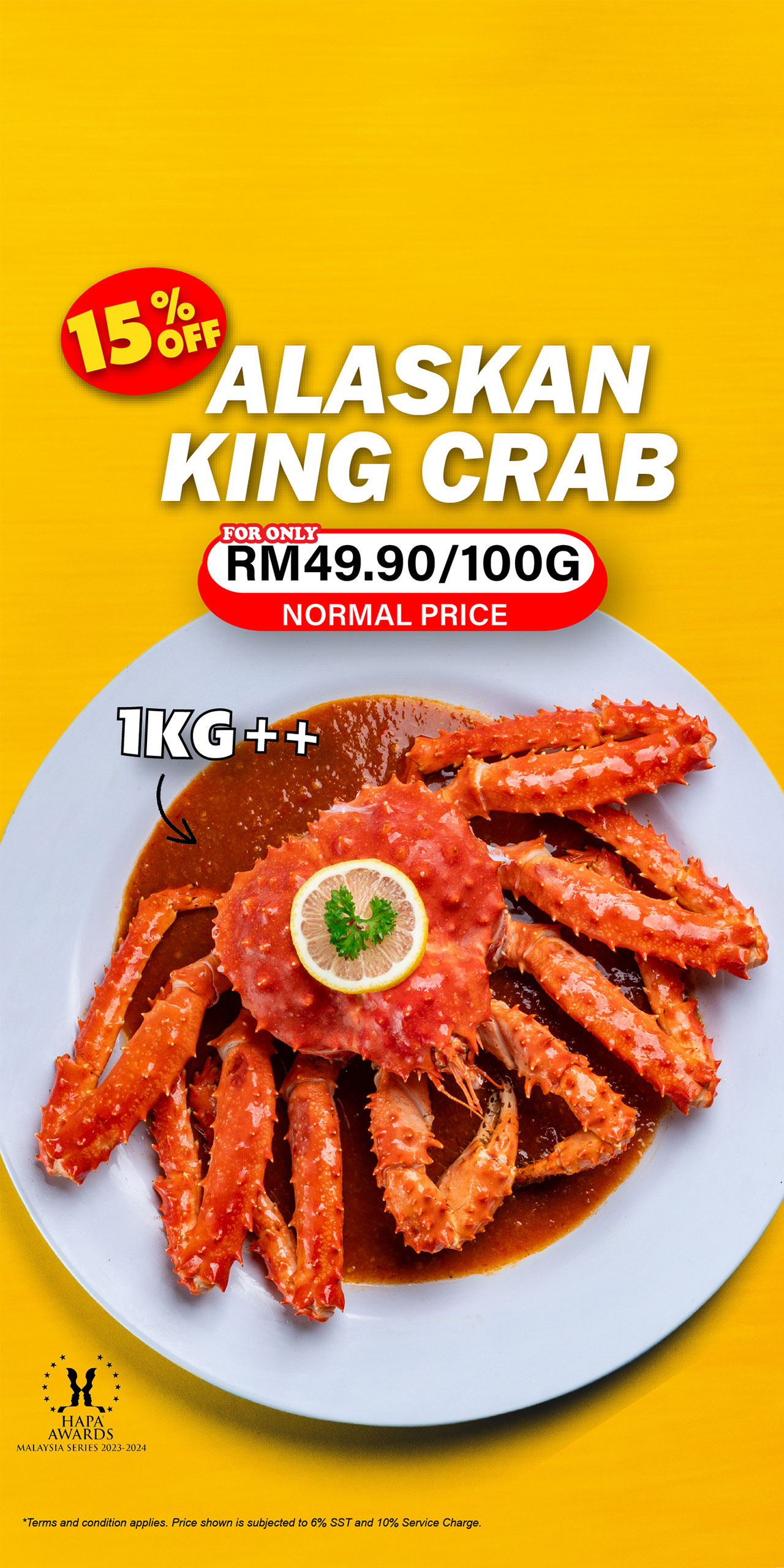 Alaskan King Crab Ombak Kitchen