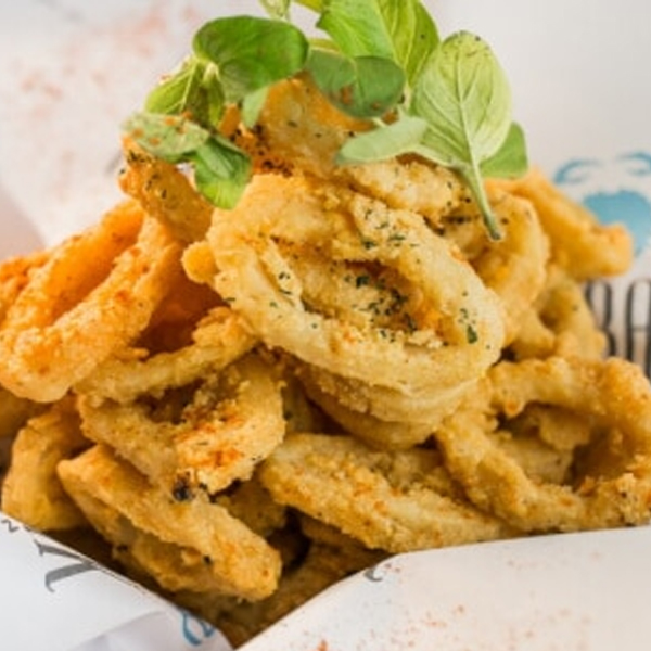 crispy fried calamari rings