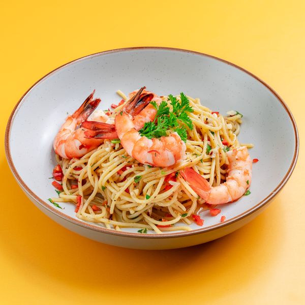 peeled prawn oglio
