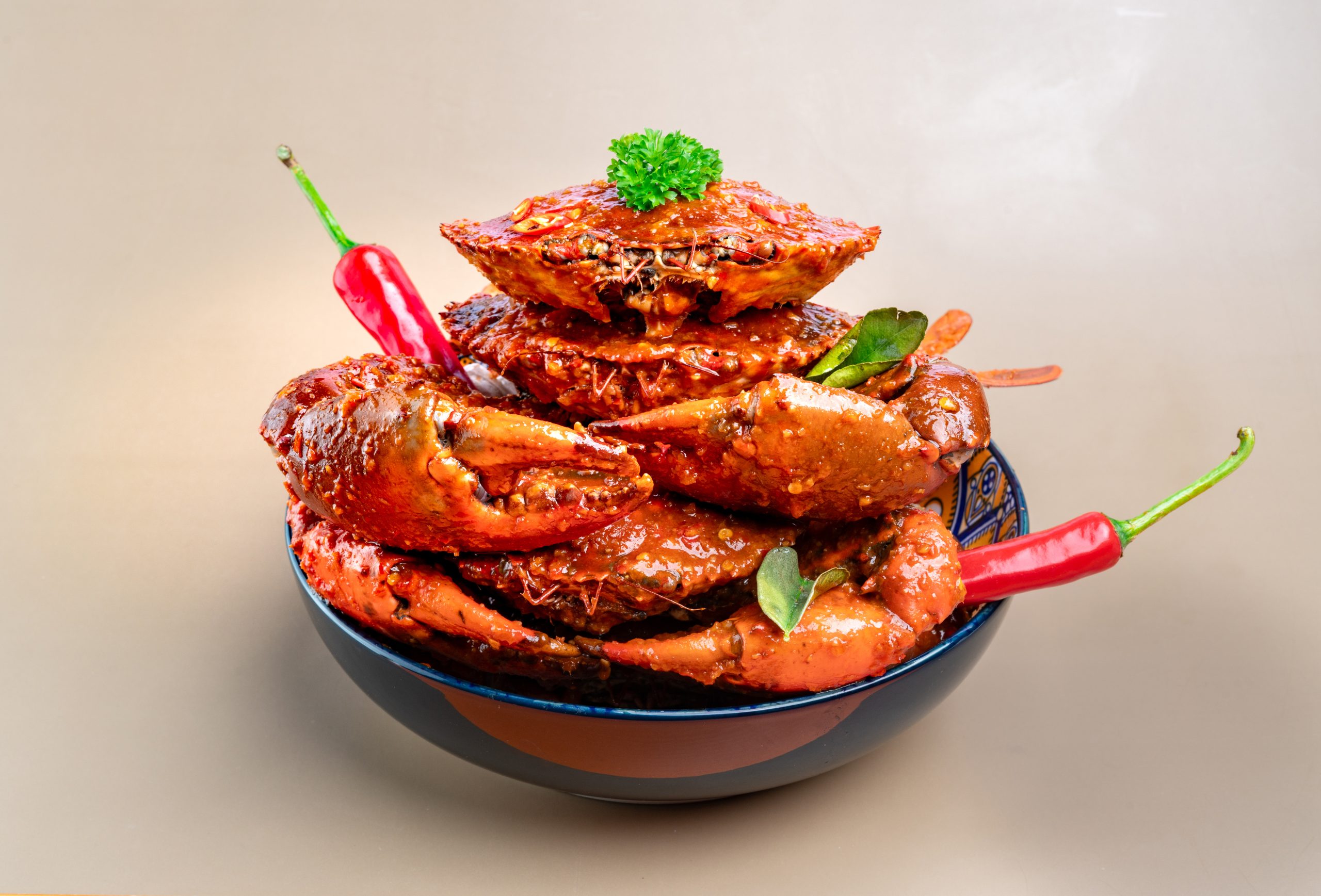 Crabs with Singapore Chili Crab