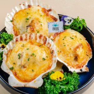 Baked scallop
