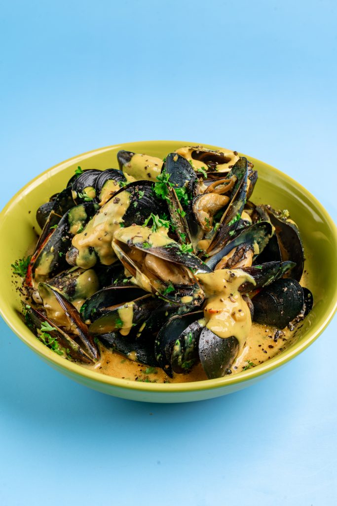 blue mussels