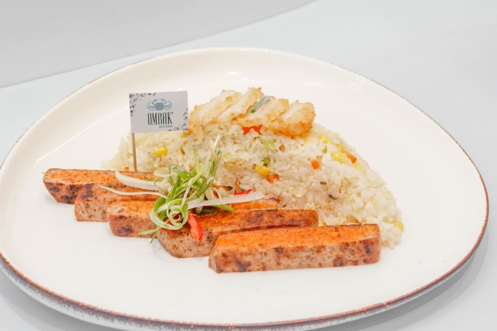 Mushroom Plant Powered Fried Rice