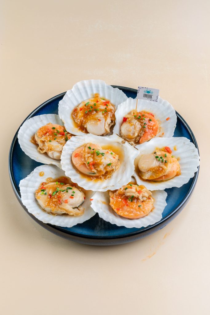 scallop shell on 600g